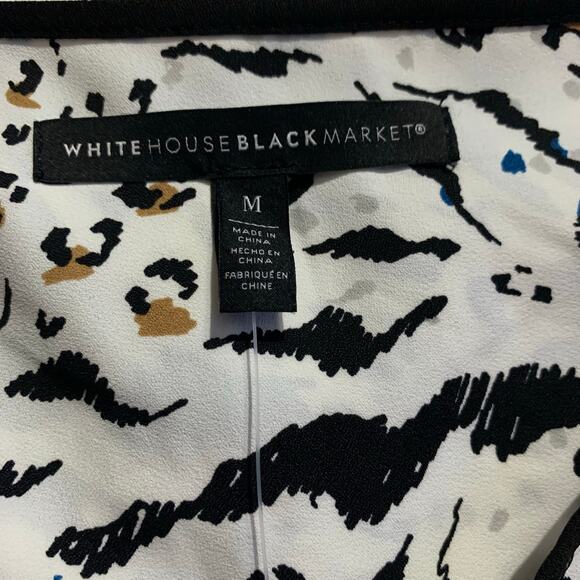 WHBM Leopard Print Blouse size M nwt - Picture 6 of 10